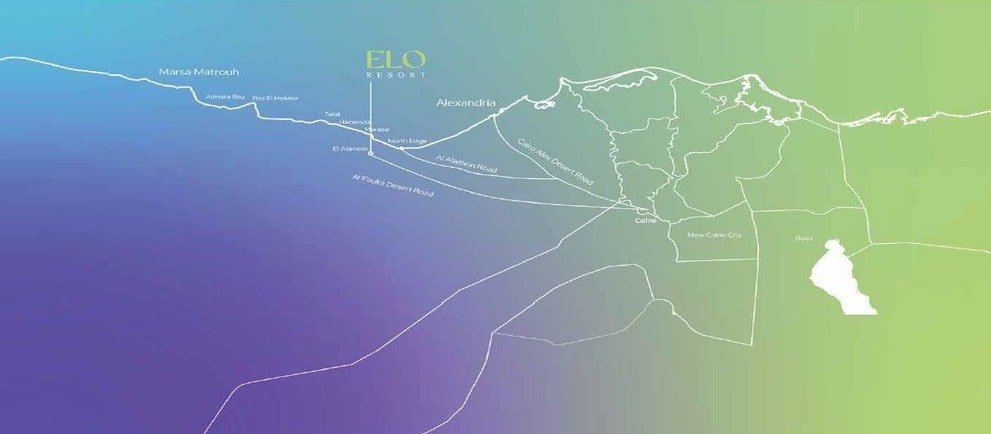 موقع قرية ايلو العلمين الجديدة